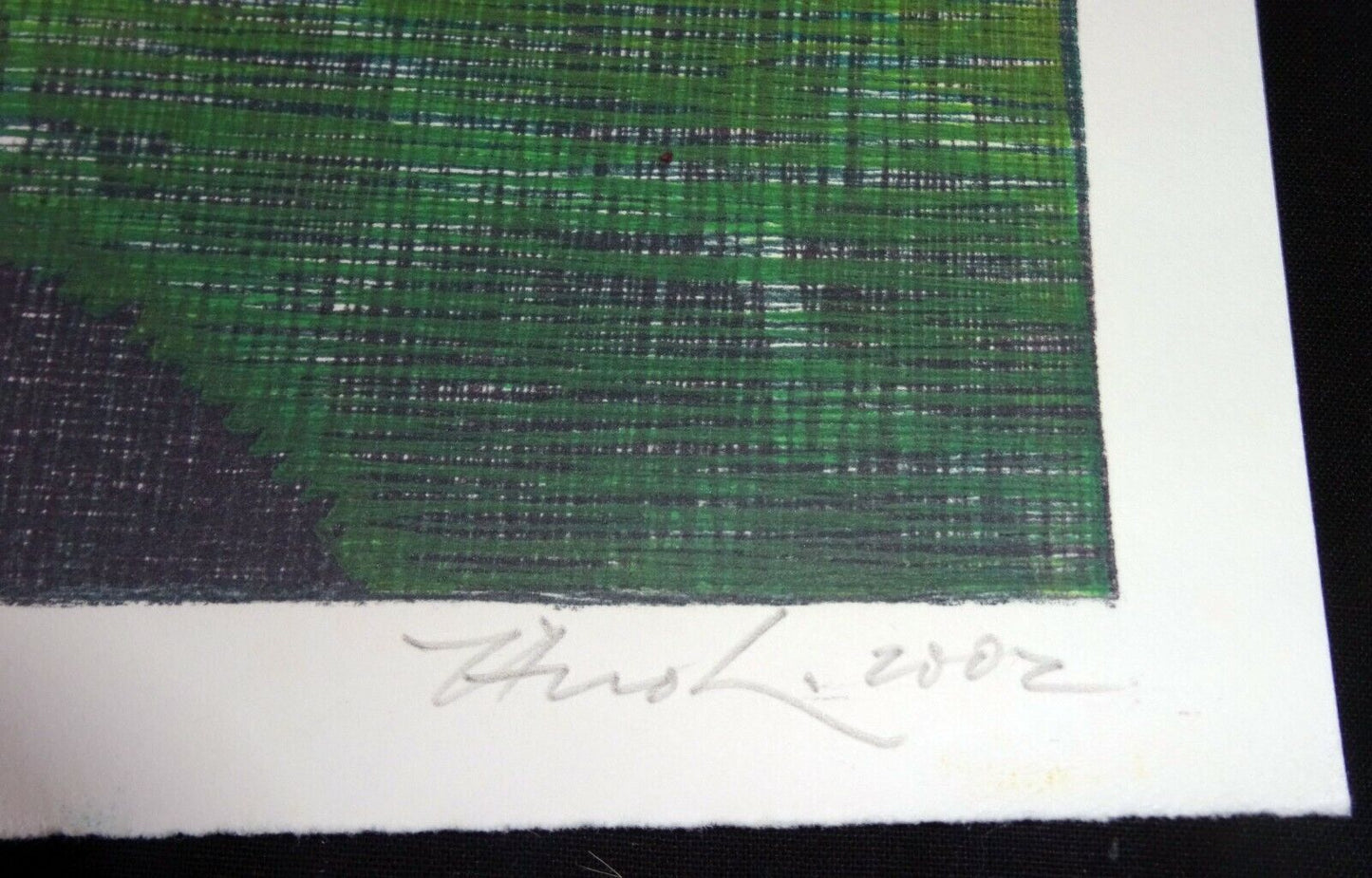 02 Hawaii Woodcut Print 74/75 "Vertical Light" by Hiroki Morinoue (b.1947)(AHB)