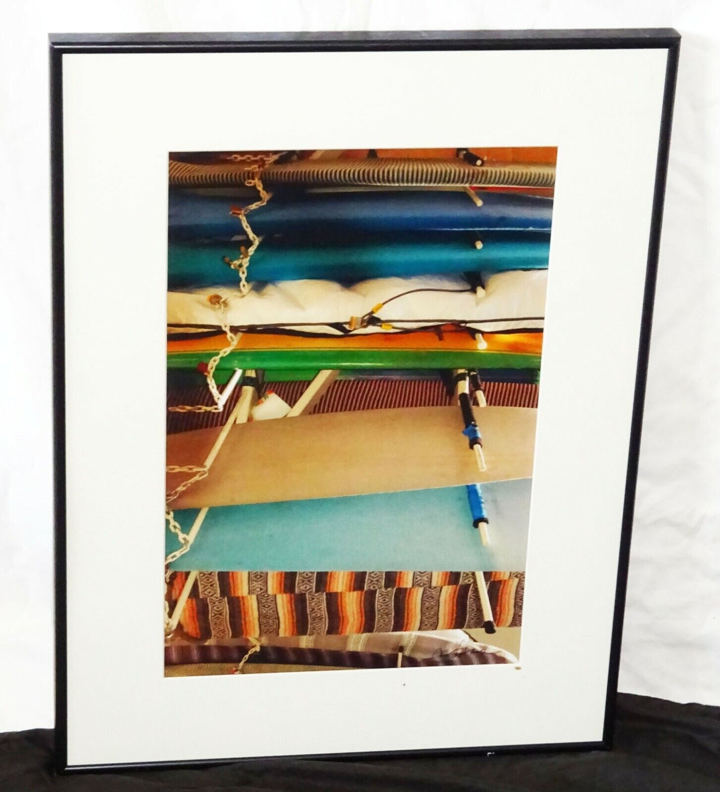 '09 Hawaii Framed Color Photo Print "Surf Board Racks 2" by Michael O'Hara (DaM)