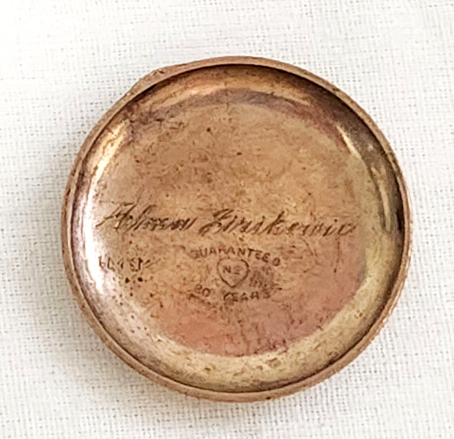 1900 US Gold Plated Ladies Pocket Watch by New England Watch Co. (LeD)