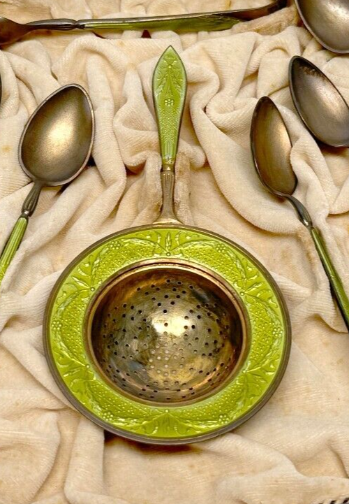 1880 Norwegian Sterling .925 Tea Set- David-Andersen Christiania Jewelers (FeP)