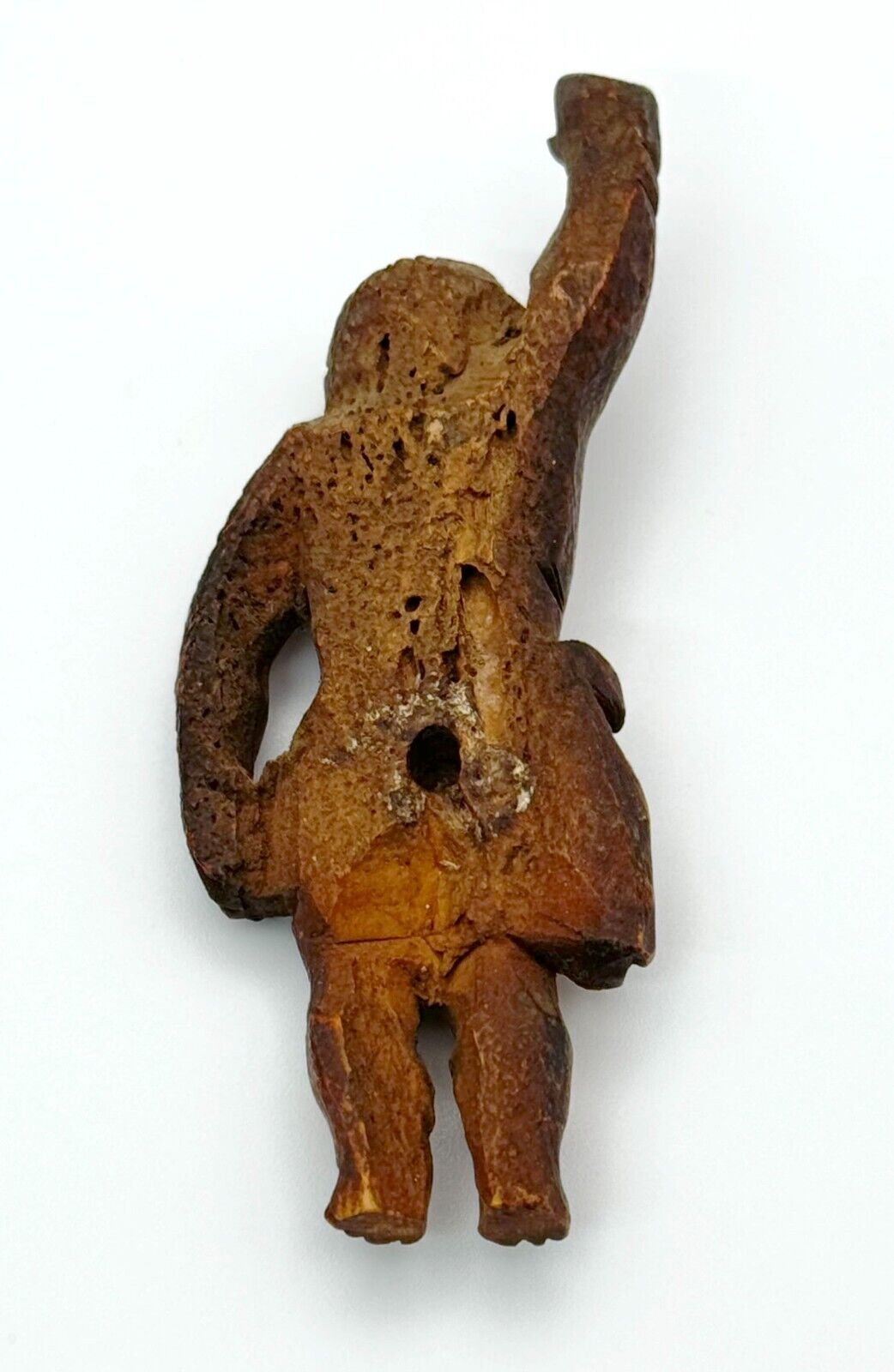 Antique Indo-Portuguese Bovine Bone Goa Jesus Carving (MiM)