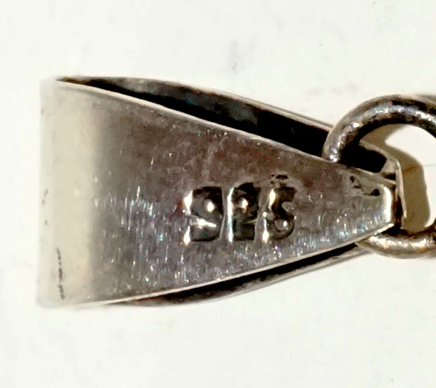 3Pc South Sea Sterling Silver Earrings & Pendant w. Pink Shell Accents (LeP)#19