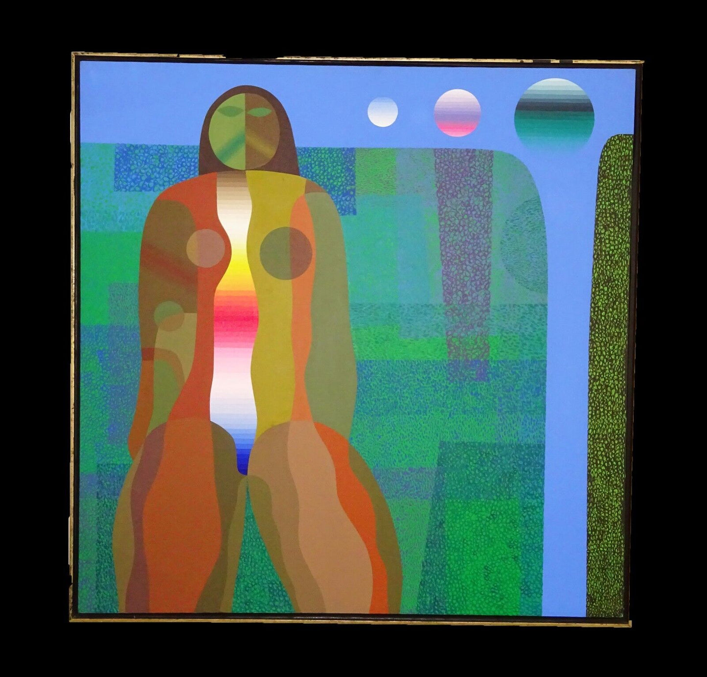 '71 Hawaii Acrylic Painting "Maile in the Valley" by Chang Young Cho (Aha)