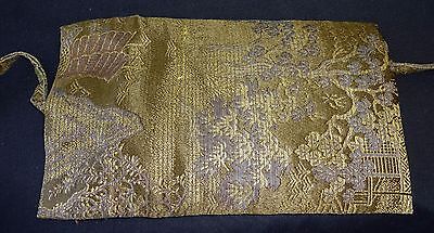3x 19/20CT Japanese Silk Brocade Purses (Par)
