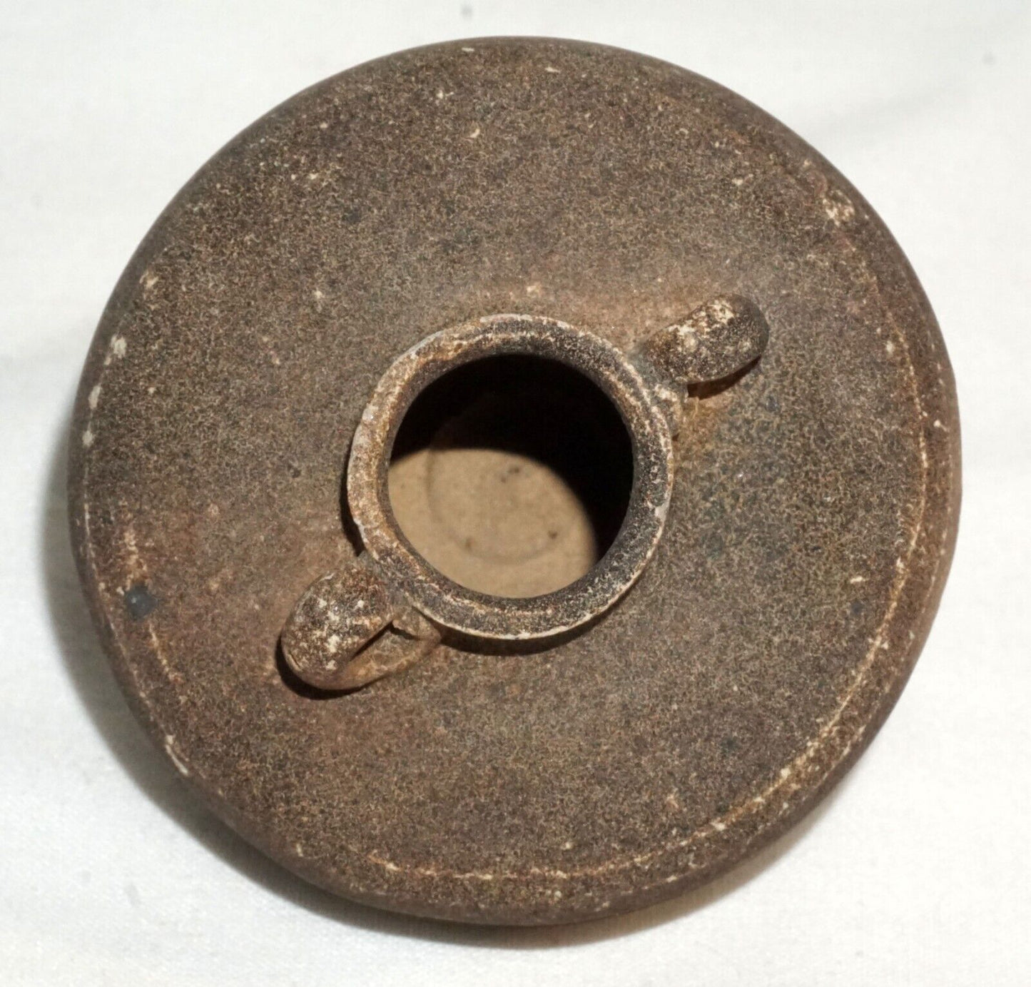 15C Thailand Sukhothai Sawankhalok Brown Glaze Jarlet w. Scroll Handles (JSt)31