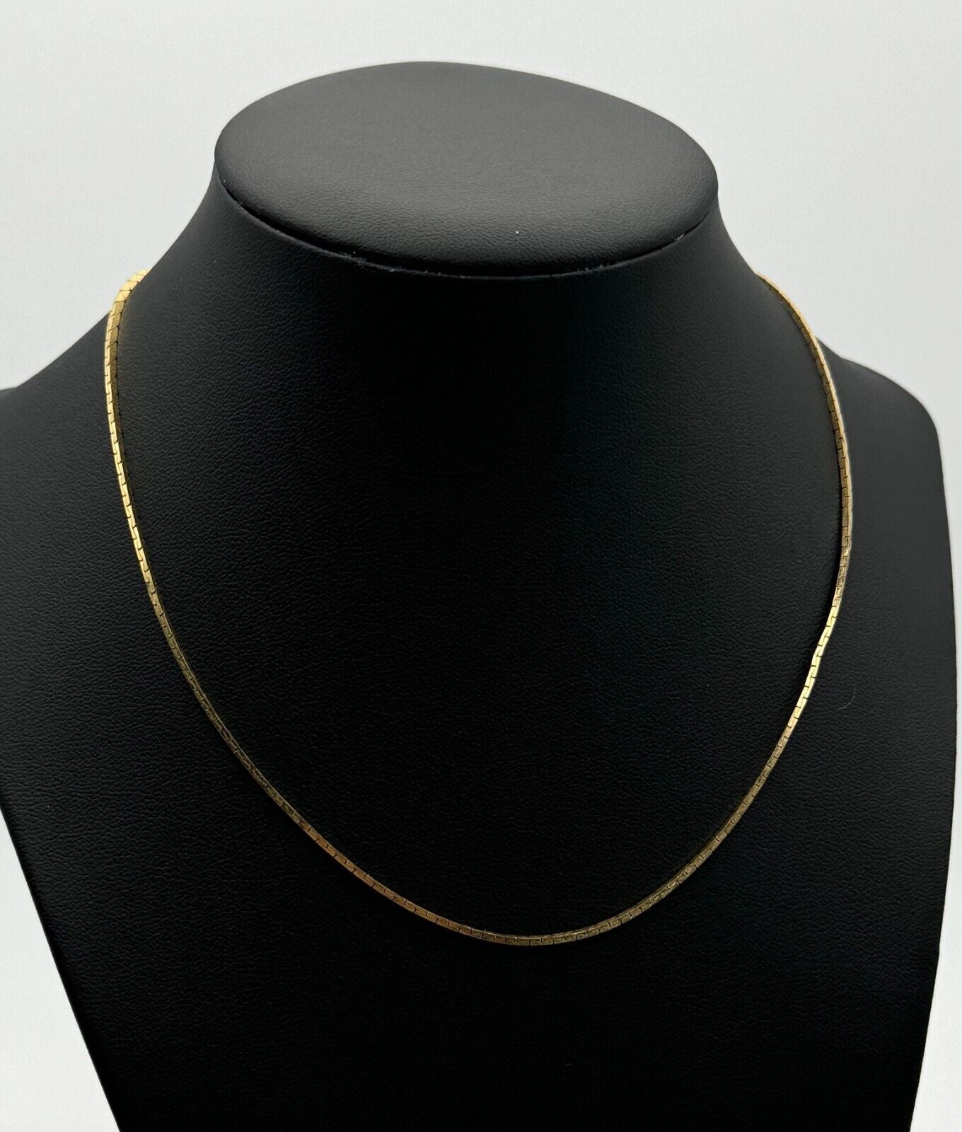 Vintage Italian 14k Yellow Gold Venetian Chain Necklace 16" (1450)