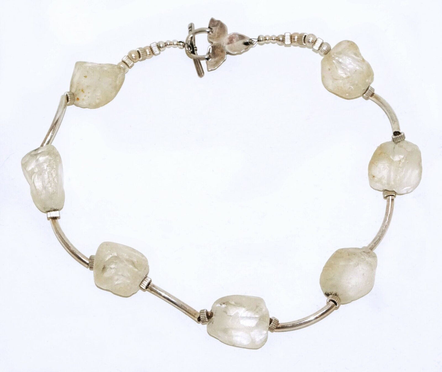 Hawaii Clear Quartz & Silver Bead Necklace Annalise Vogel’s ALV Designs (LeP)#4
