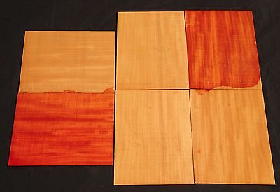 6 Seq Pc of Ribbon Striped Hawaii Grown Cuban Swietenia Mahagoni Wood (CBP) #17
