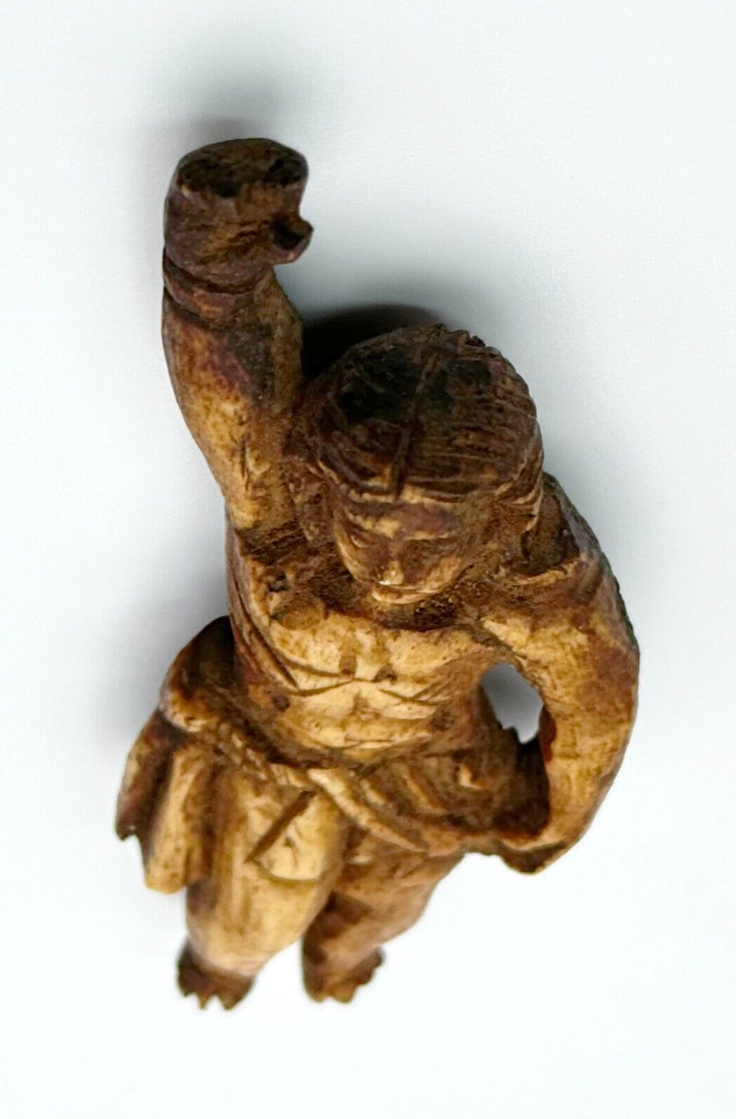 Antique Indo-Portuguese Bovine Bone Goa Jesus Carving (MiM)