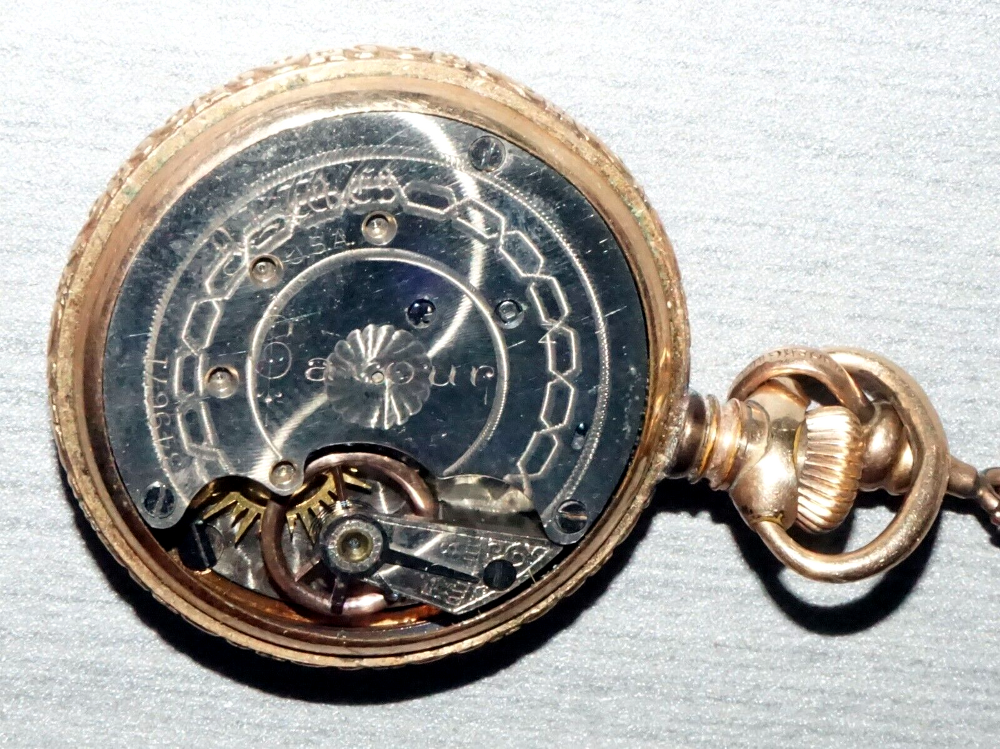 1900 US Gold Plated Ladies Pocket Watch by New England Watch Co. (LeD)