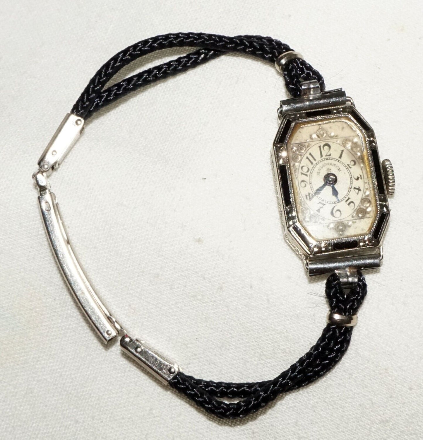 1920s Swiss 14k White Gold Ladies Wristwatch by Hoffman Watch Co. (BeM)#5