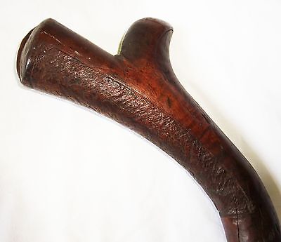 Antique Fijian Viti Wooden Carved War Club w. Kill Marks (Dil)