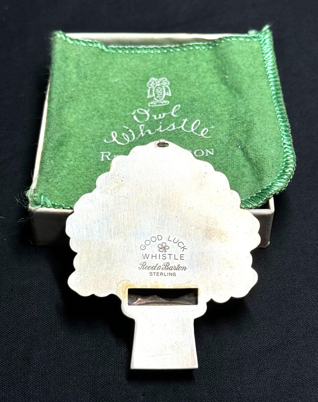 Reed & Barton Sterling Silver Good Luck Whistle Pendant (QuC)