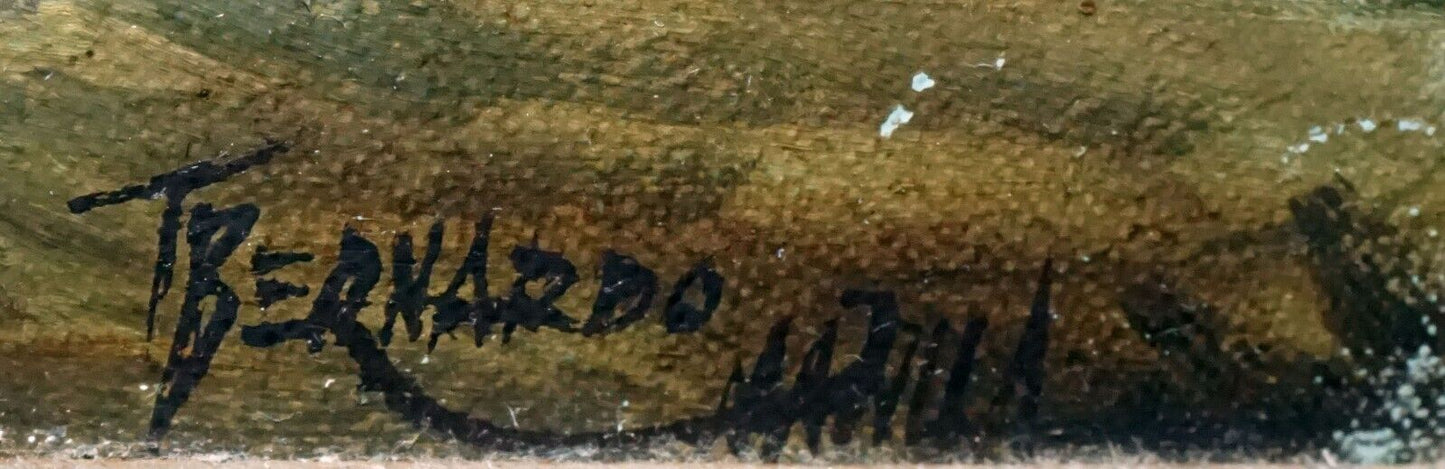 Philippines Oil Painting Fisherman Landing Tomas T. Bernardo (1918- 1994)(LeS)