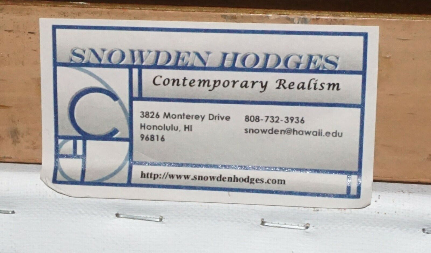 Hawaii Oil Still Life Painting "Pomegranates on Silk" by Snowden Hodges (Sho)