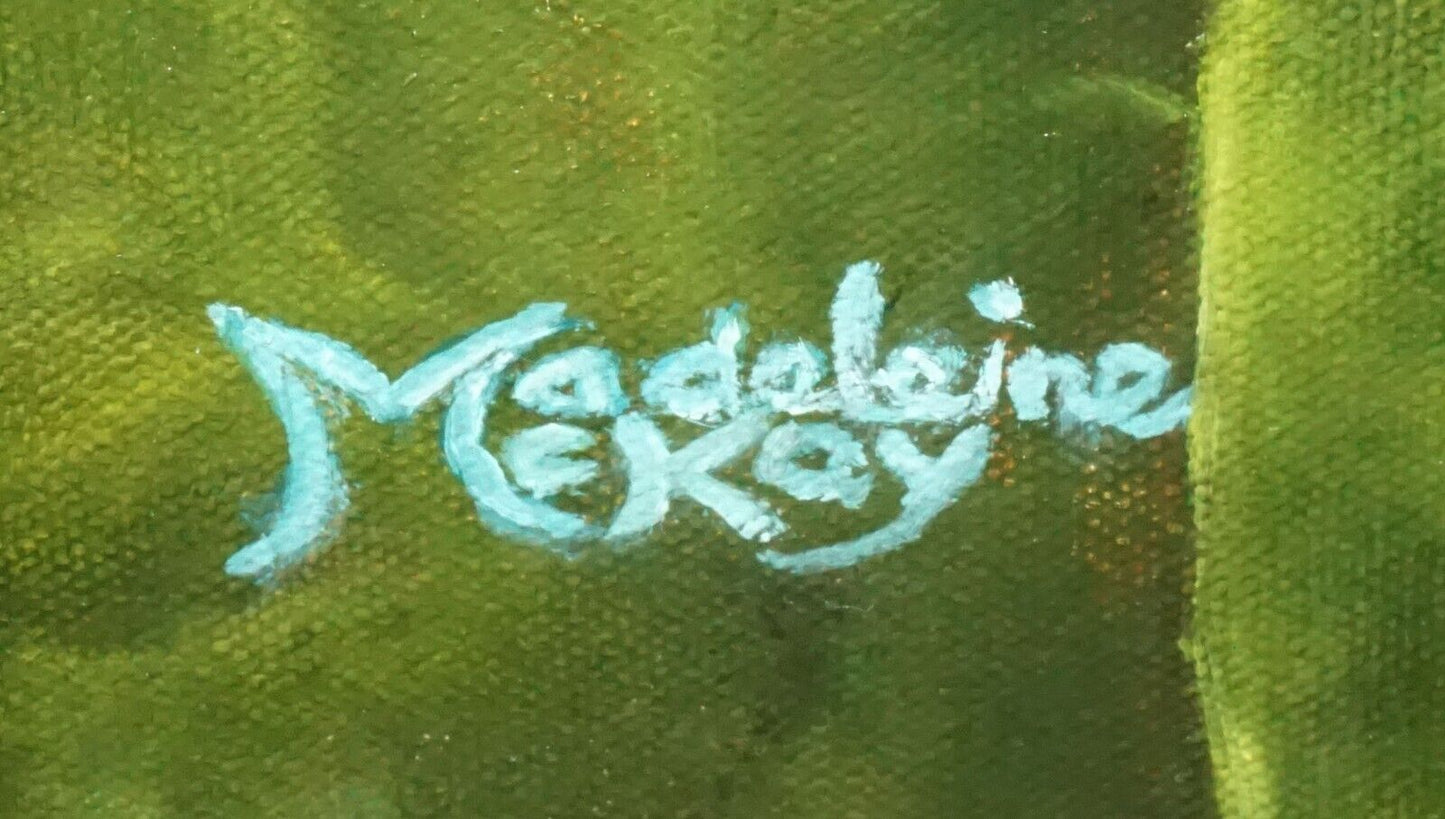 Hawaii Classic Realism Style Oil Painting "Noni Fruit" by Madeleine McKay (McM)