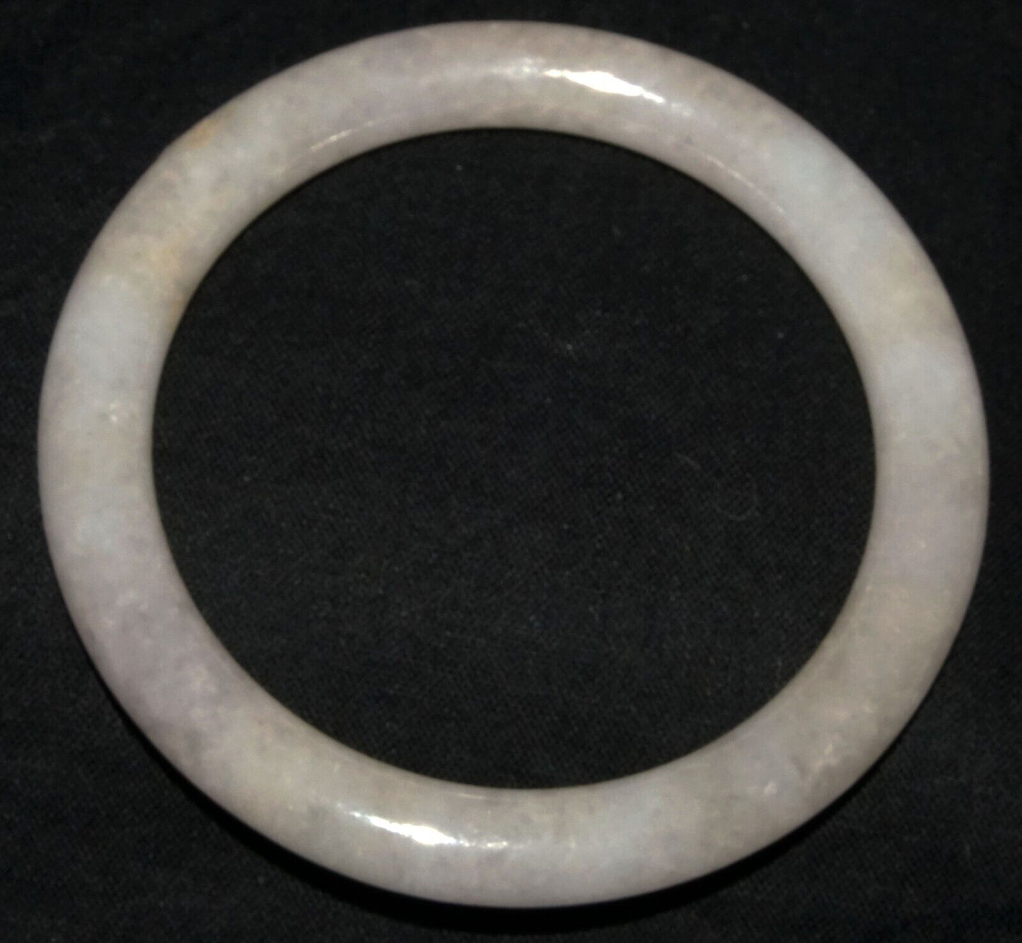 Vintage Chinese Pale Gray Lavender Jadeite Jade Bangle Bracelet (LeS) B60