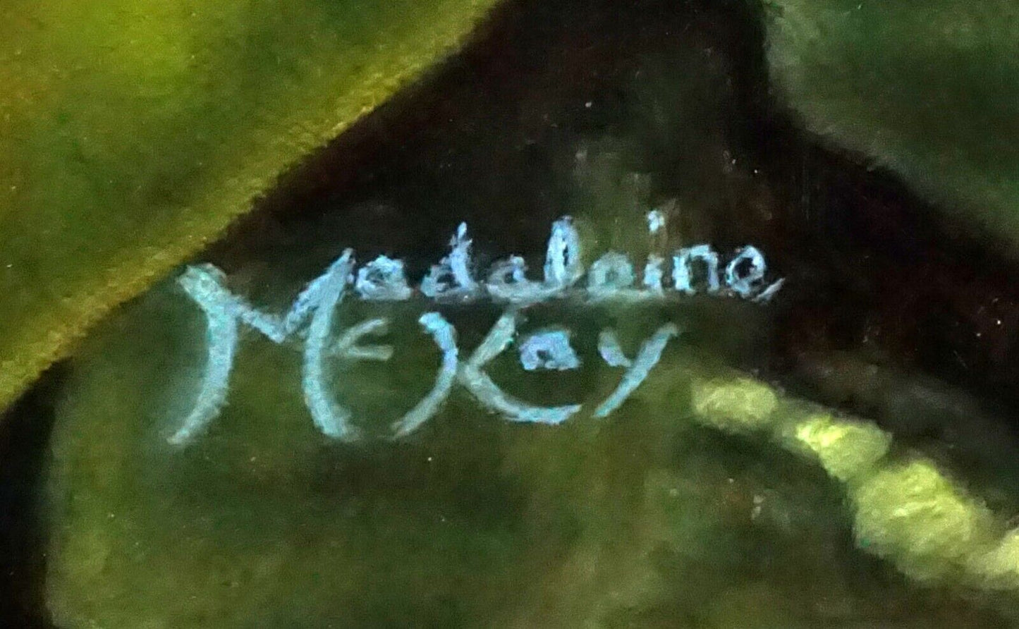 Hawaii Classic Realism Style Oil Painting Anthurium Obake Madeleine McKay (McM)