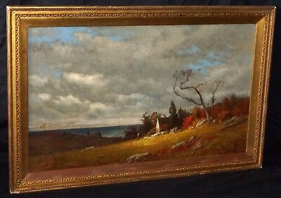 19C American East Coast Oil Painting by James Renwick Brevoort (1832-1918)(PaS)