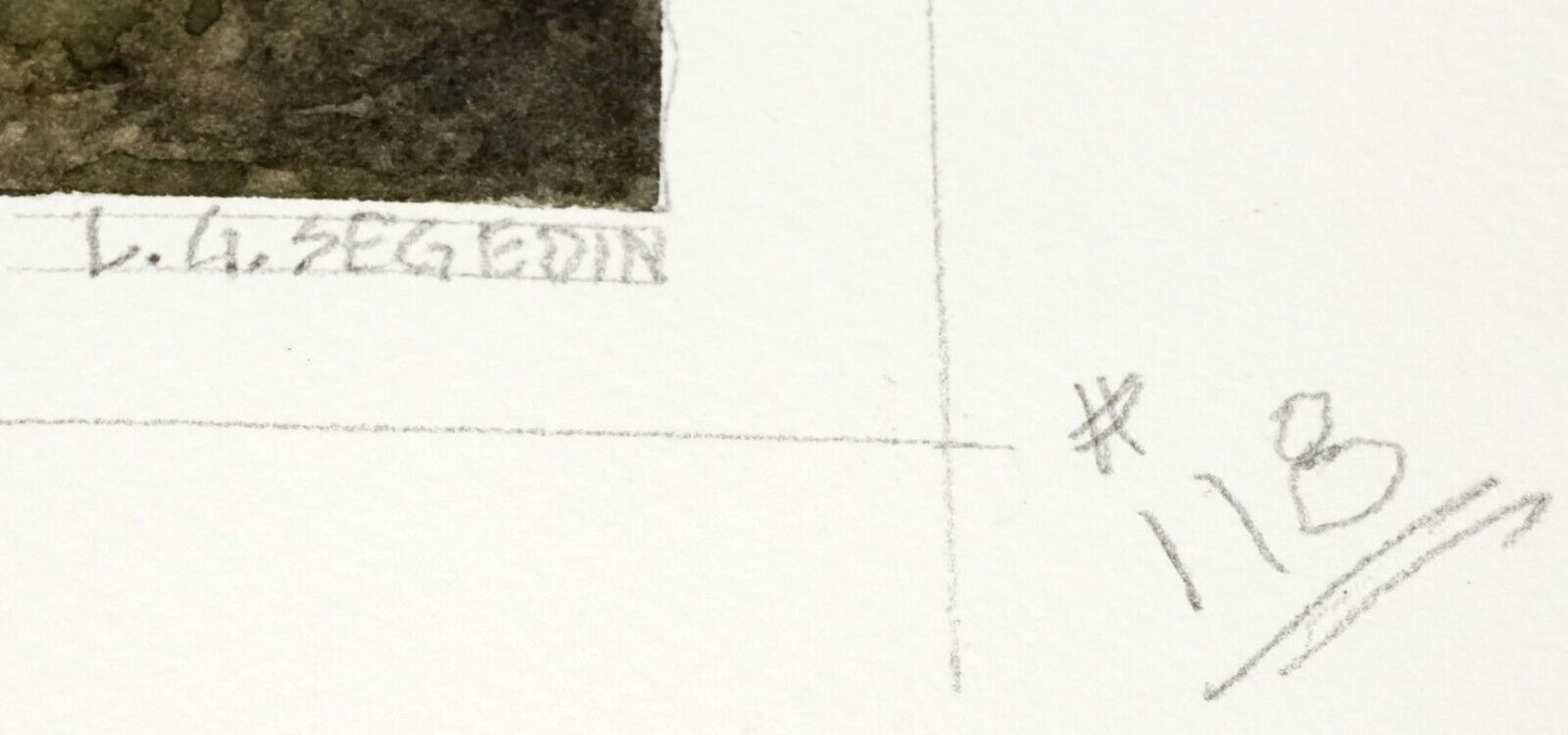 Hawaii Watercolor Painting "Outrigger Canoes @ Hilton Lagoon" by L. Segedin #118