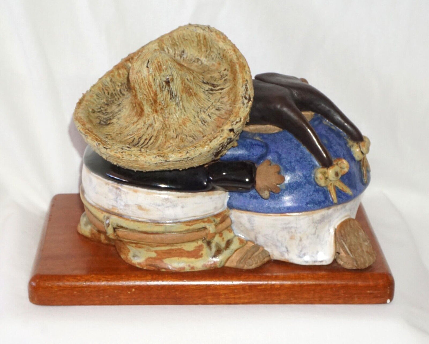 Mexican, Ceramic Sculpture- Dancing Couple by Rodo Padilla (HiC)