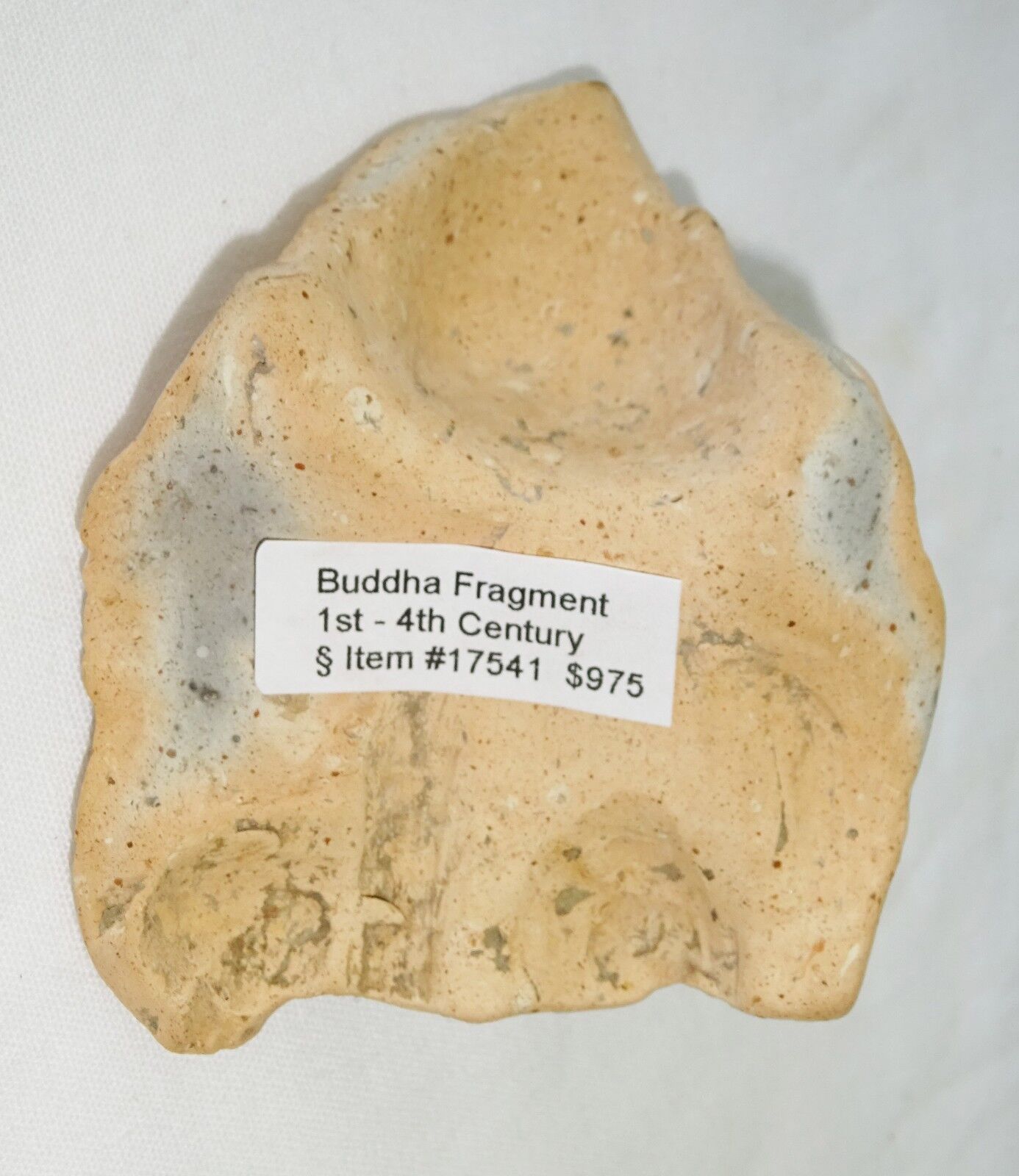 3C S.E. Asian Pottery Fragment of a Worshiping Figure (Mil)