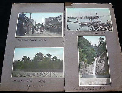 8x 1910 COLOR PHOTOGRAPHS of JAPAN KOBE & NARA & KASUGA TEMPLE P258