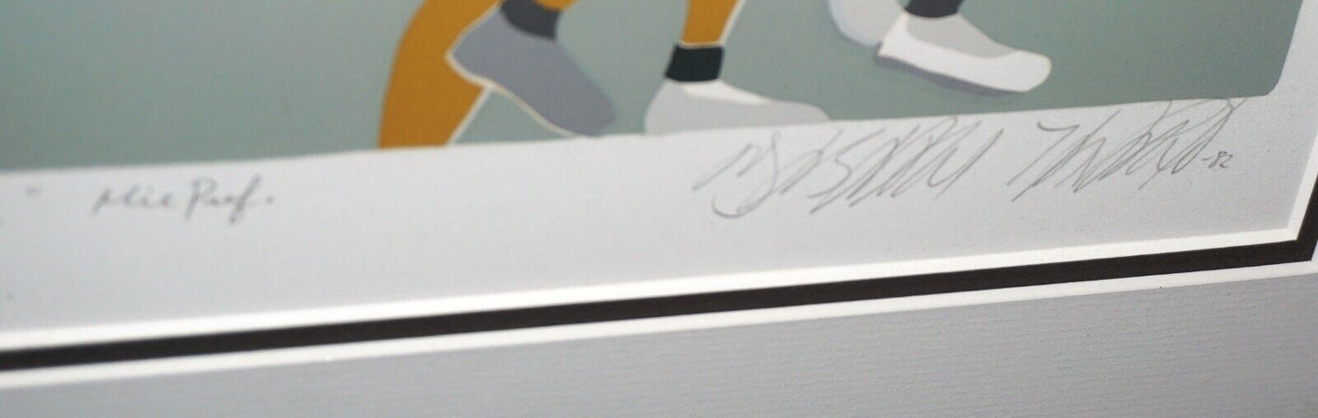 1982 Japanese Silkscreen Print Golden Fish Festival Masaaki Tanaka (b.1947)(JeK)