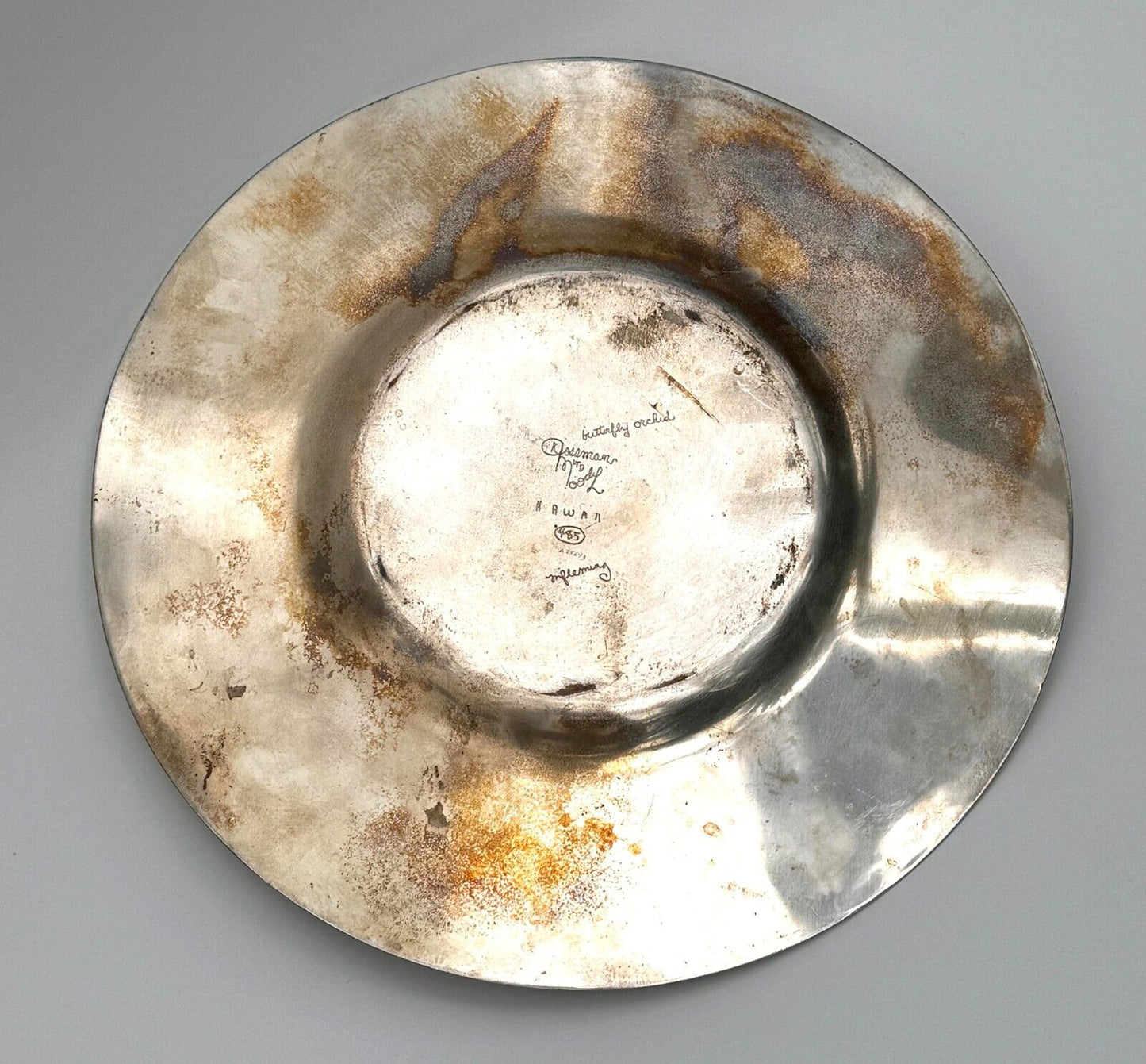 RARE Grossman Moody Silver Plate by Margaret Flemming Butterfly Orchid (SmM)