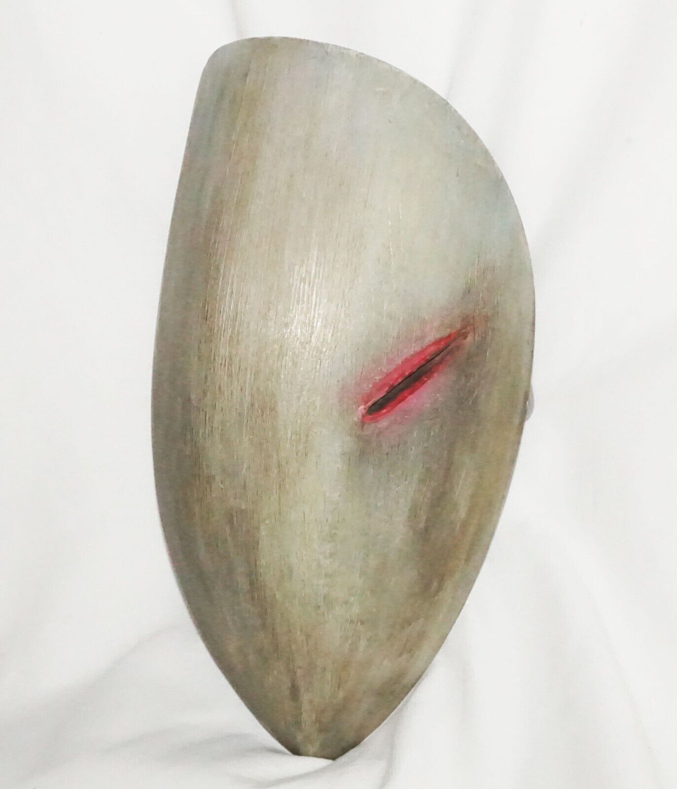 Vintage Modern Heavy Metal Abstract One-Eyed Mask Wall Sculpture unsigned (AHB)