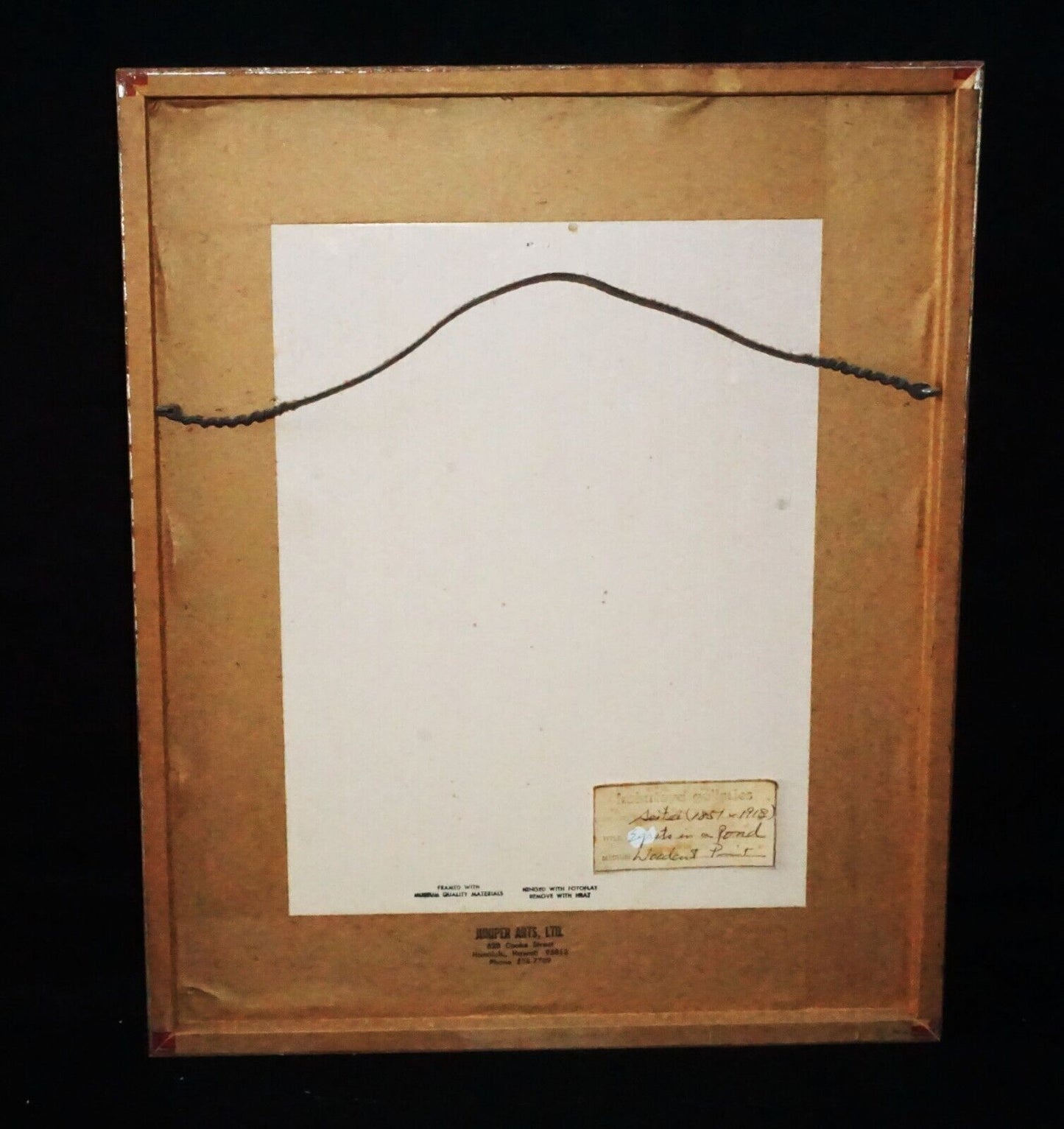 Vtg. Japanese Woodblock Print Two Egrets by Willow by Watanabe Seitei (TeY)