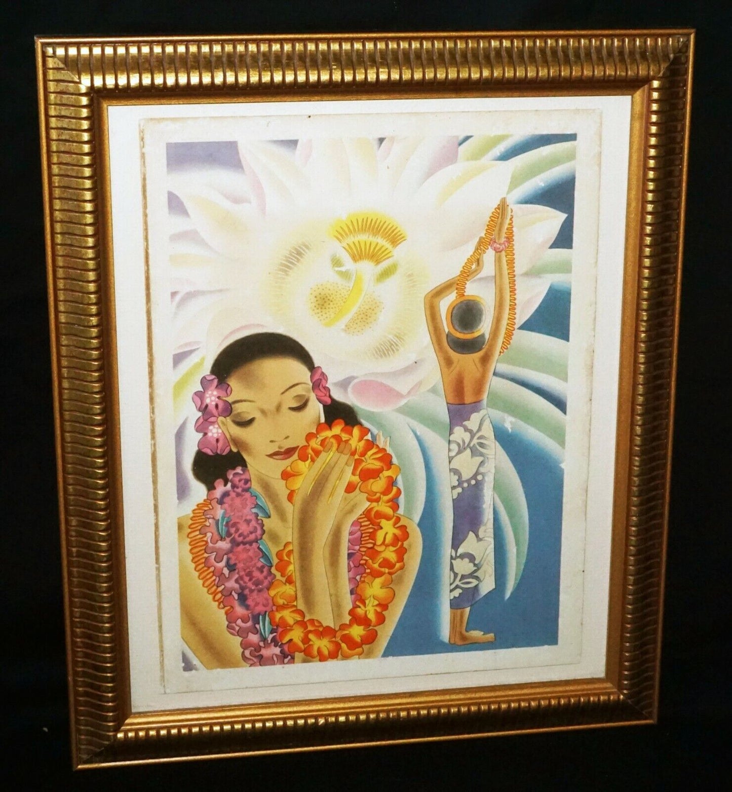 40s Hawaii Matson Menu Cover Night Blooming Cereus by Frank H McIntosh (NiJ)