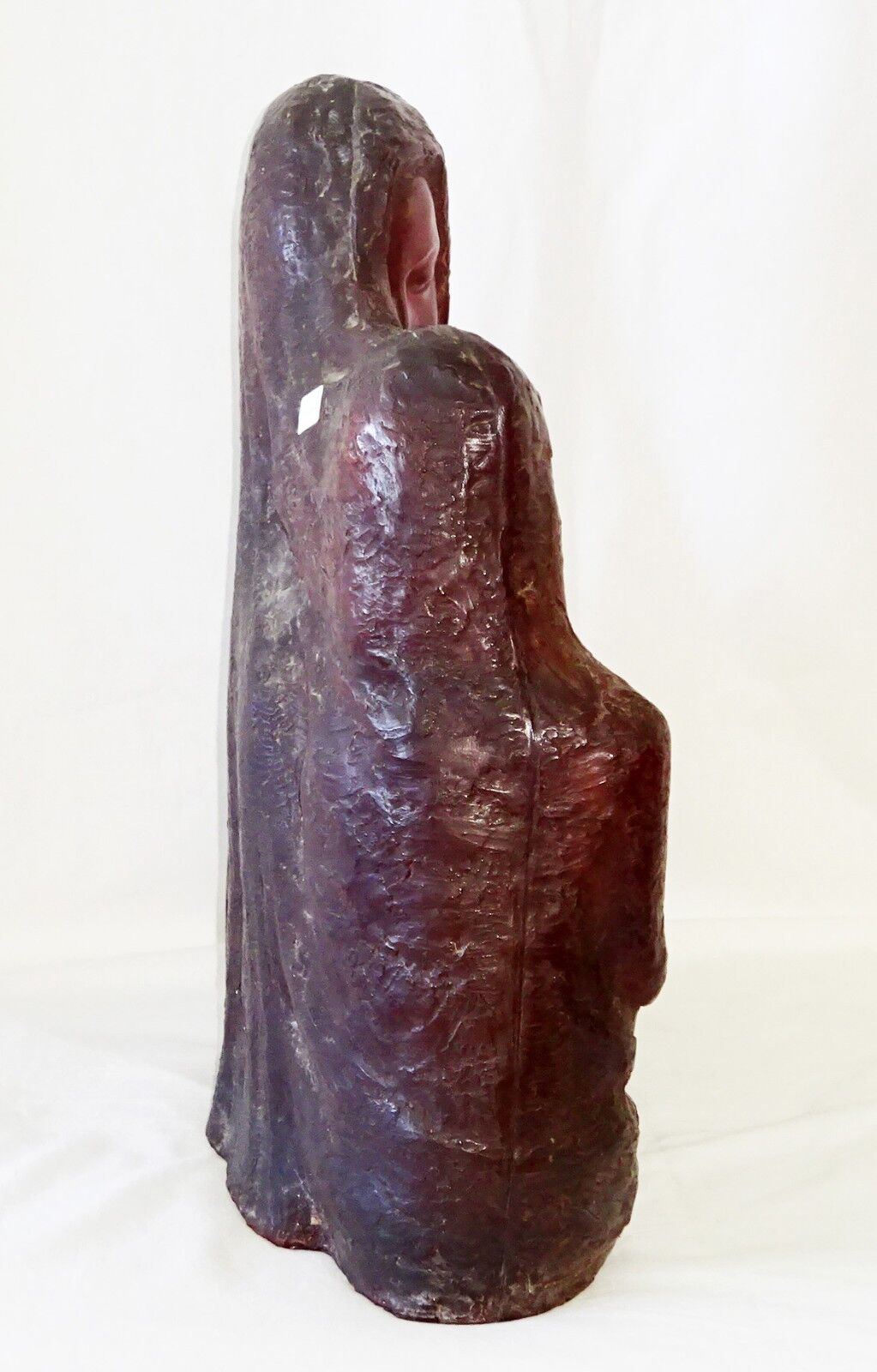 1940 Belgium Resin Sculpture "Mother & Child" by Helene Sardeau (1899-1968)(New)