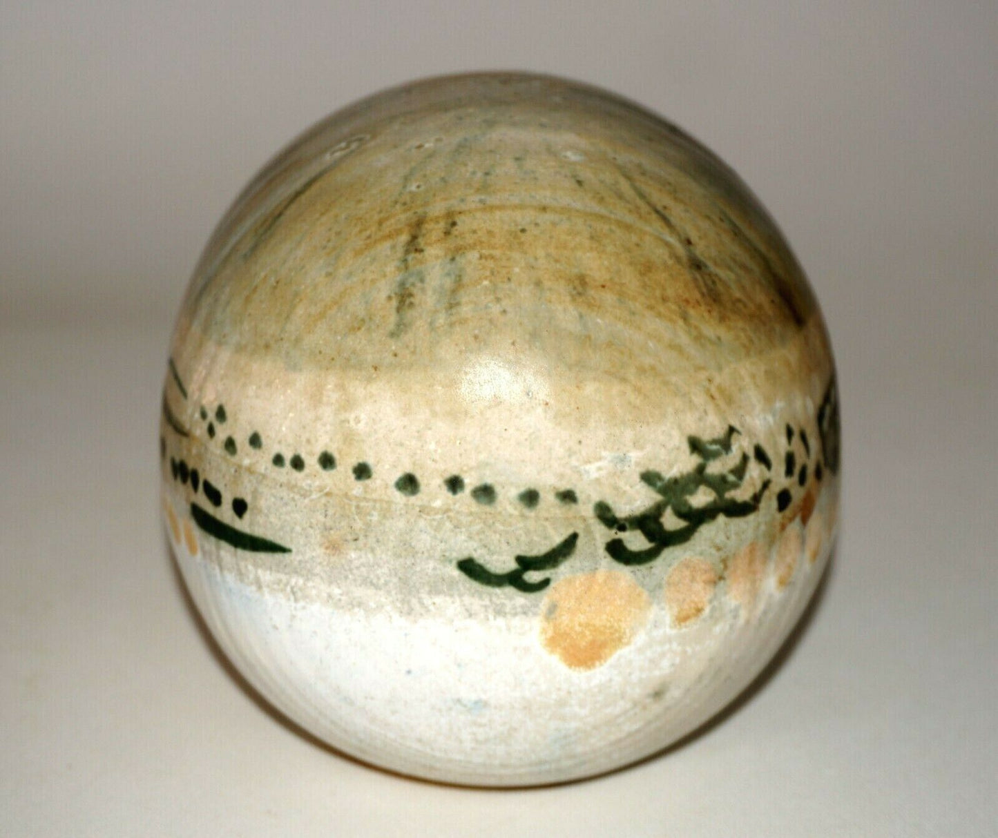 70s Hawaii Enclosed Pottery Form Sculpture w. Landscape by Charles Higa (StB)