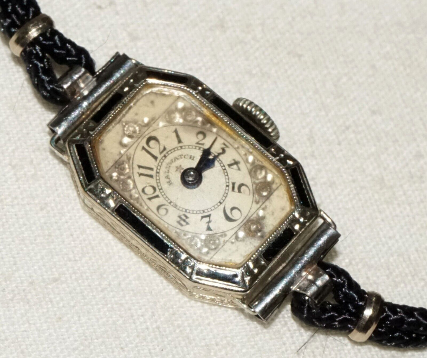 1920s Swiss 14k White Gold Ladies Wristwatch by Hoffman Watch Co. (BeM)#5