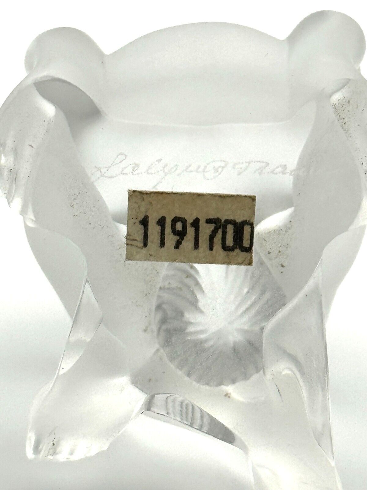 Set of 2 Vintage French Lalique Crystal Nude Figurines- Resting & Sitting (TuC)