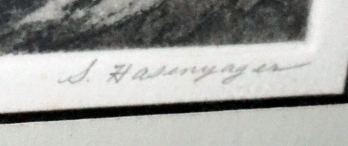 Hawaii Etching Print 29/75 Kalapana II Outrigger Canoe Shirley Hasenyager (FeH)