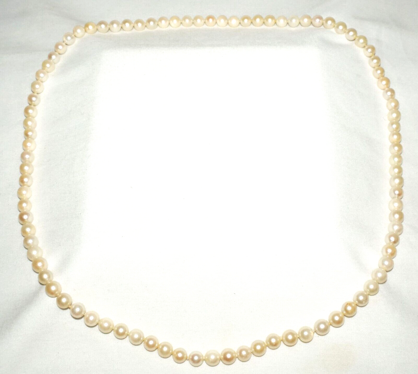 Vintage Pearl Necklace 28" no Clasp (FeD)#6