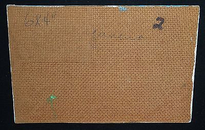 1980's Haitian Acrylic Mini Painting "Washing Laundry" by illegible signed (Stea