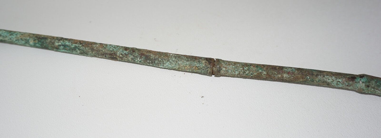 2x 17C/18C Malaysian Bronze Smoking Pipes (Mil) M1088