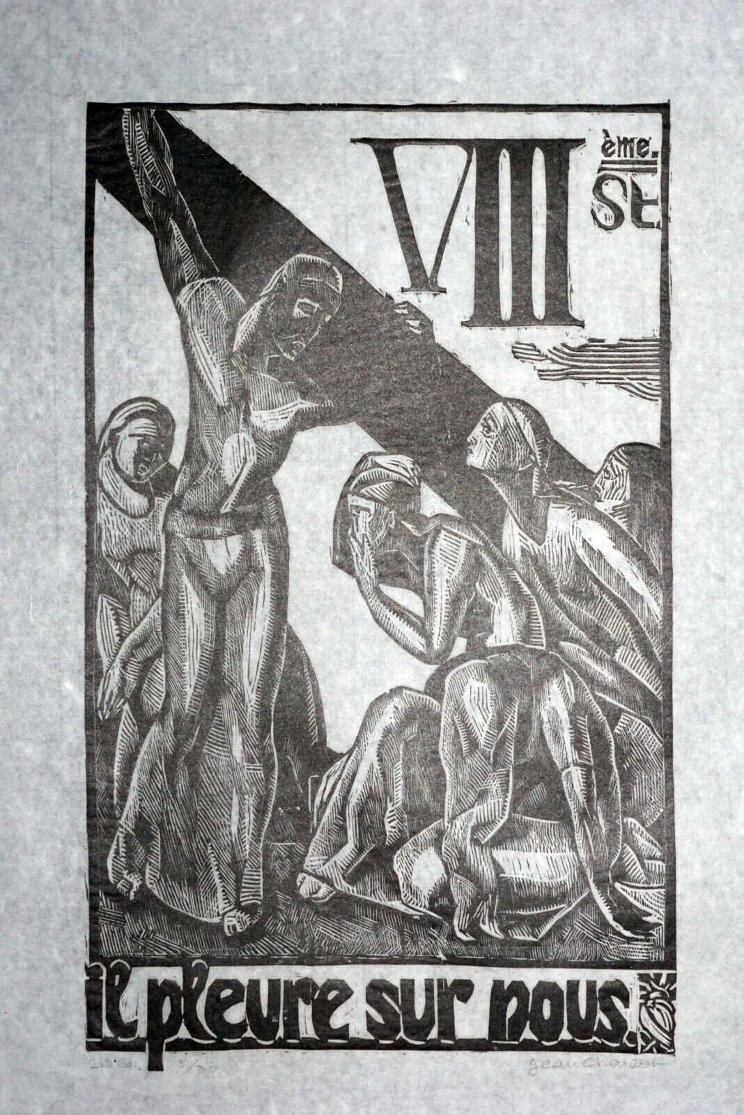 1920/1977 French Block Print The Way of the Cross Jean Charlot (1898-1979)(Mod)8