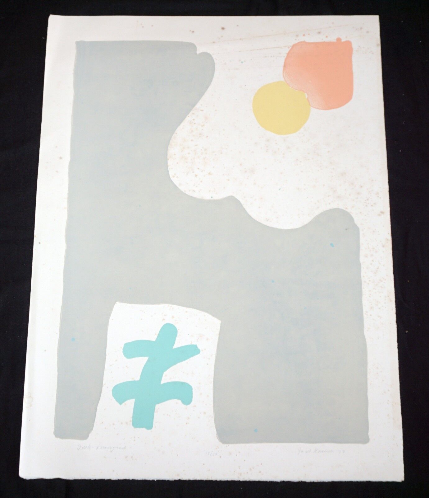 '73 Washington DC Print "Dusk Leningrad" by Jacob Kainen (1909-2001)(Mod)