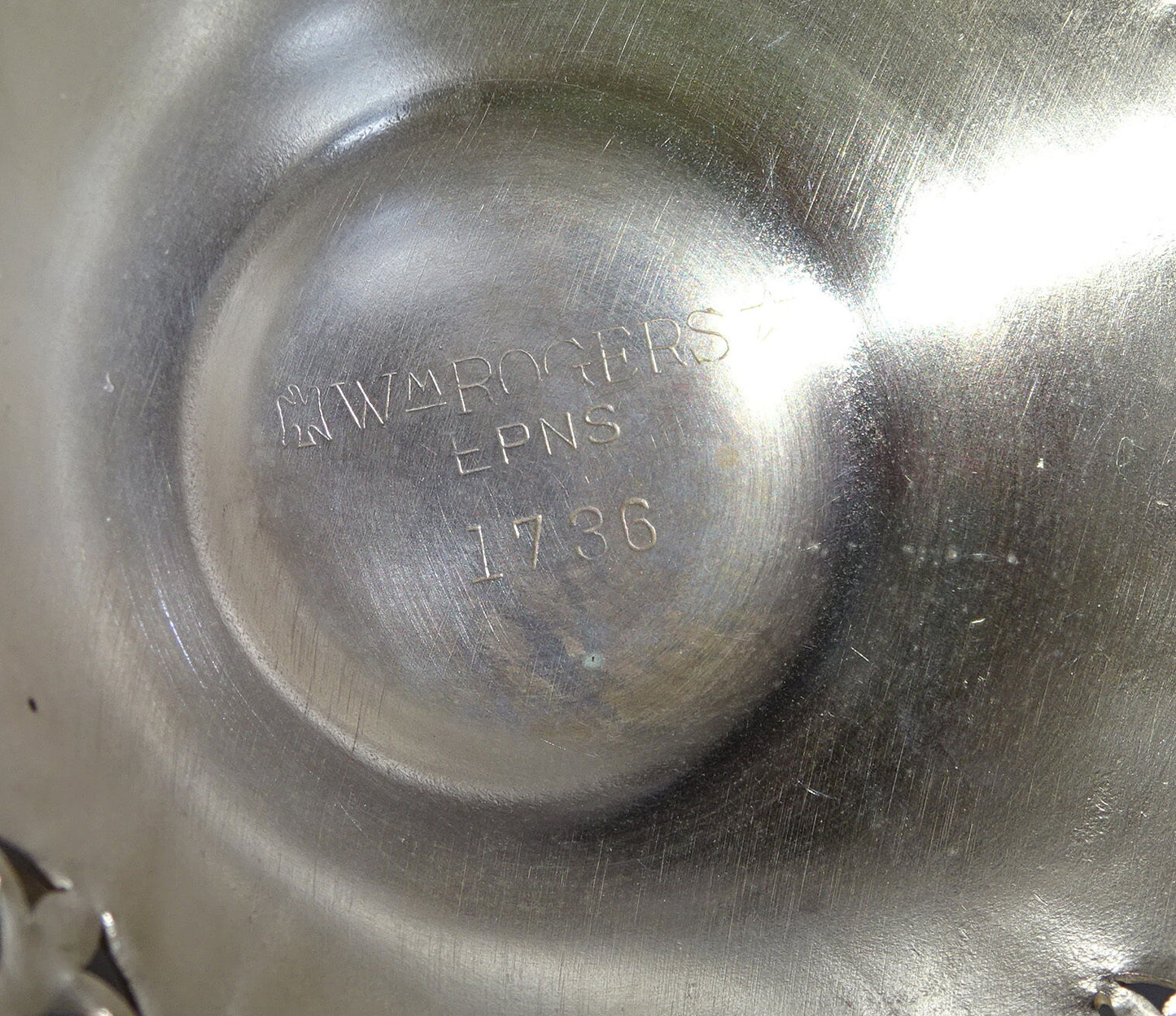 Pair US Silver Plated Pierced Design Footed Candlesticks by Wm. Rogers (Kow)