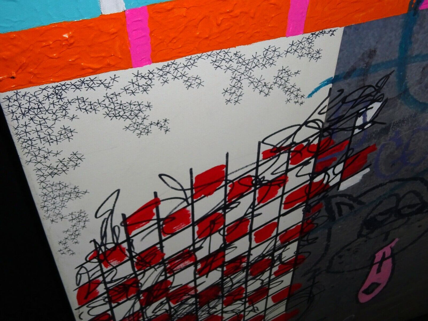 Hawaii Acrylic Mixed Media Painting No Graffiti Honolulu by Jerome Wallace (WaJ)