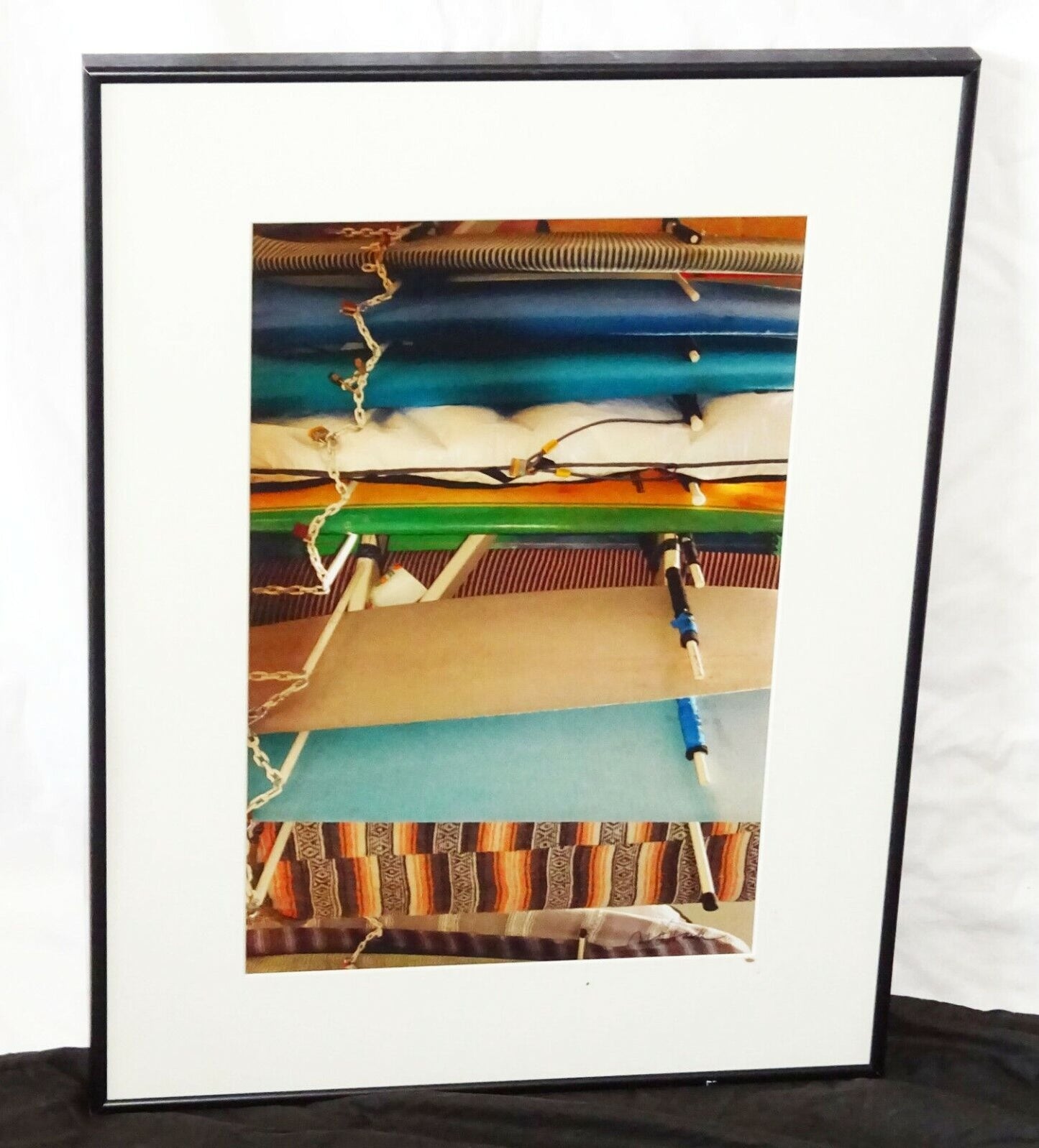 '09 Hawaii Framed Color Photo Print "Surf Board Racks 2" by Michael O'Hara (DaM)