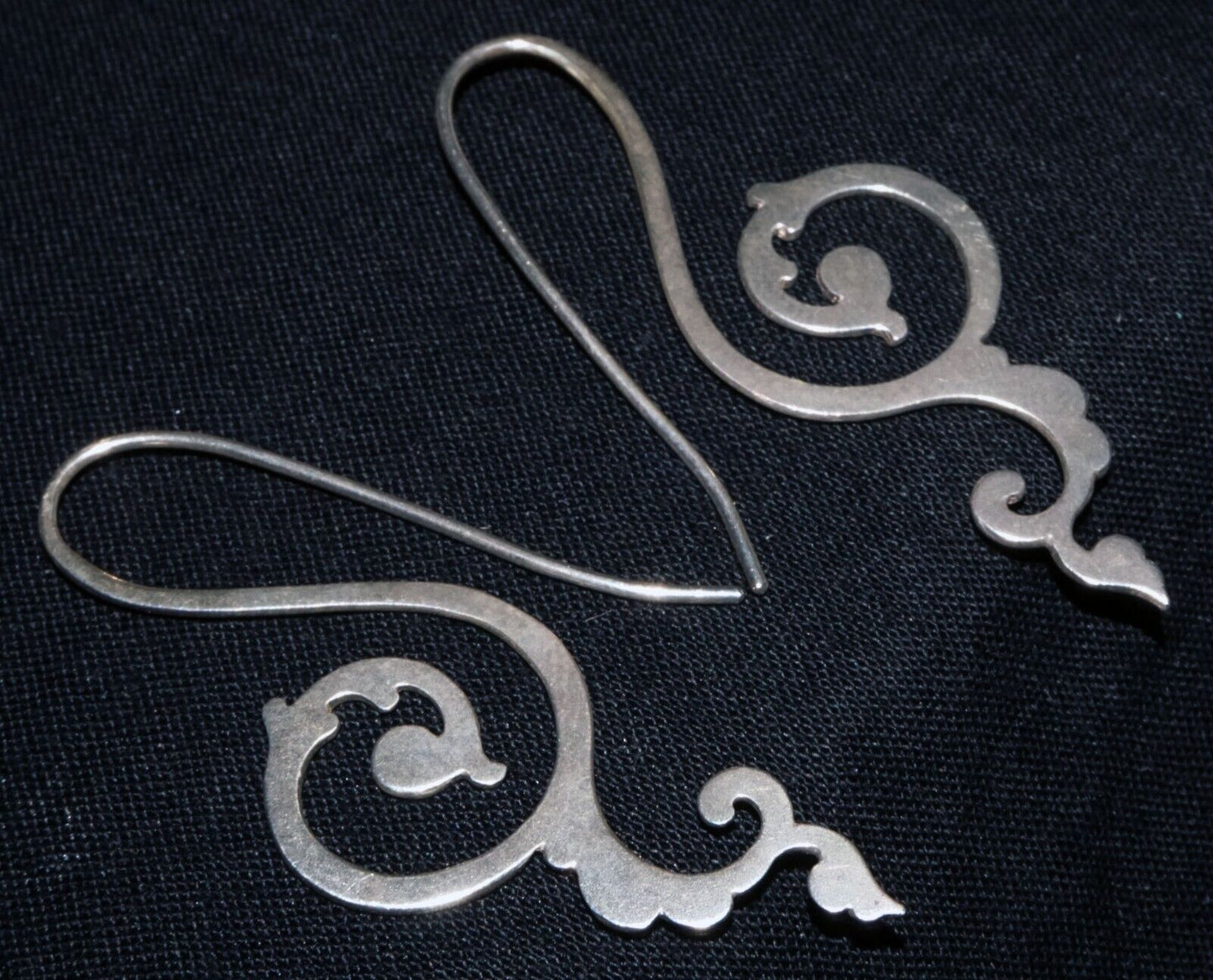 Hawaii Modernist Music Key Motif Sterling Silver Earrings by Joy (WoJ)