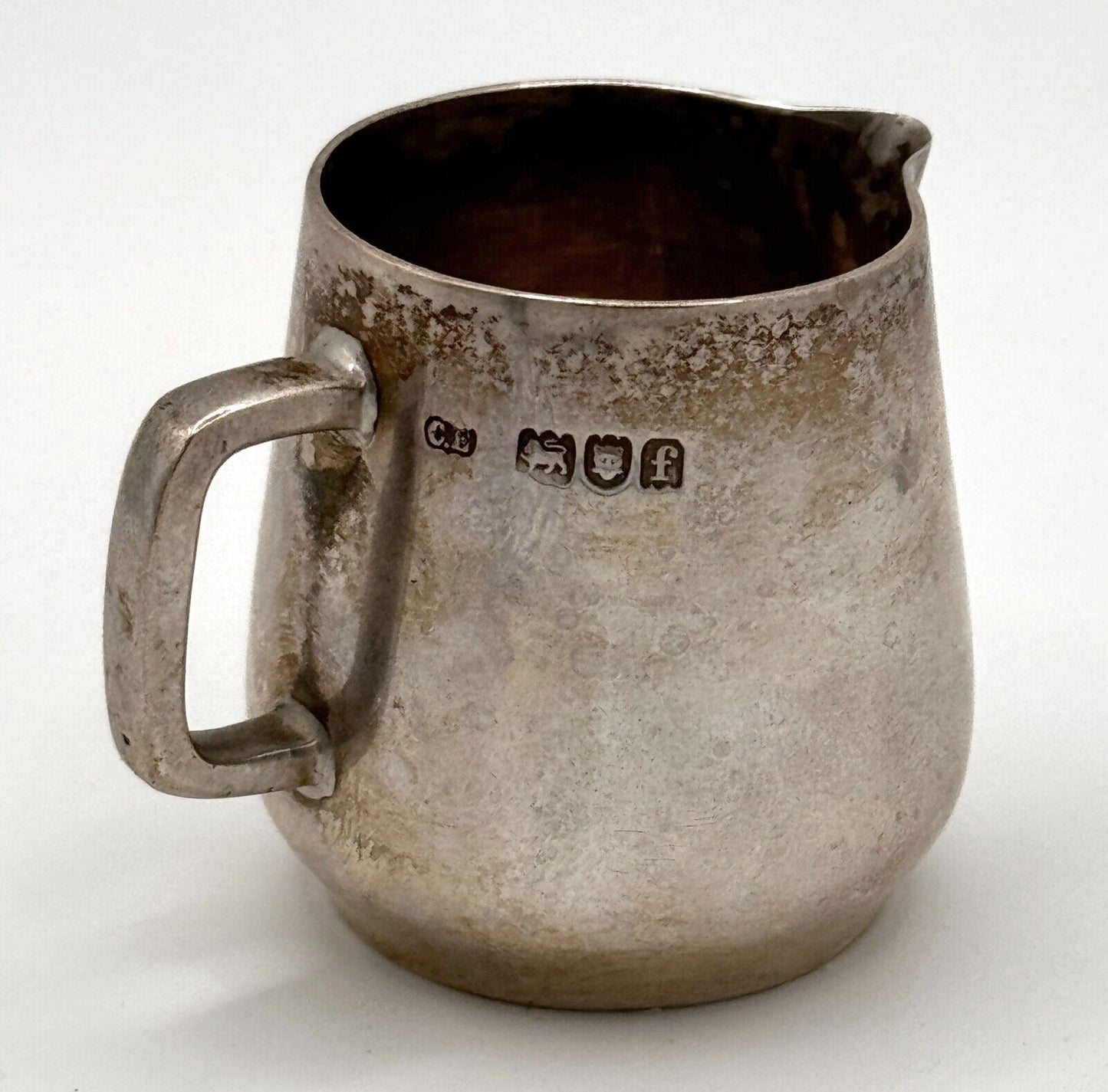 1910 British Sterling Silver Creamer by Charles Edwards, London (WeP)