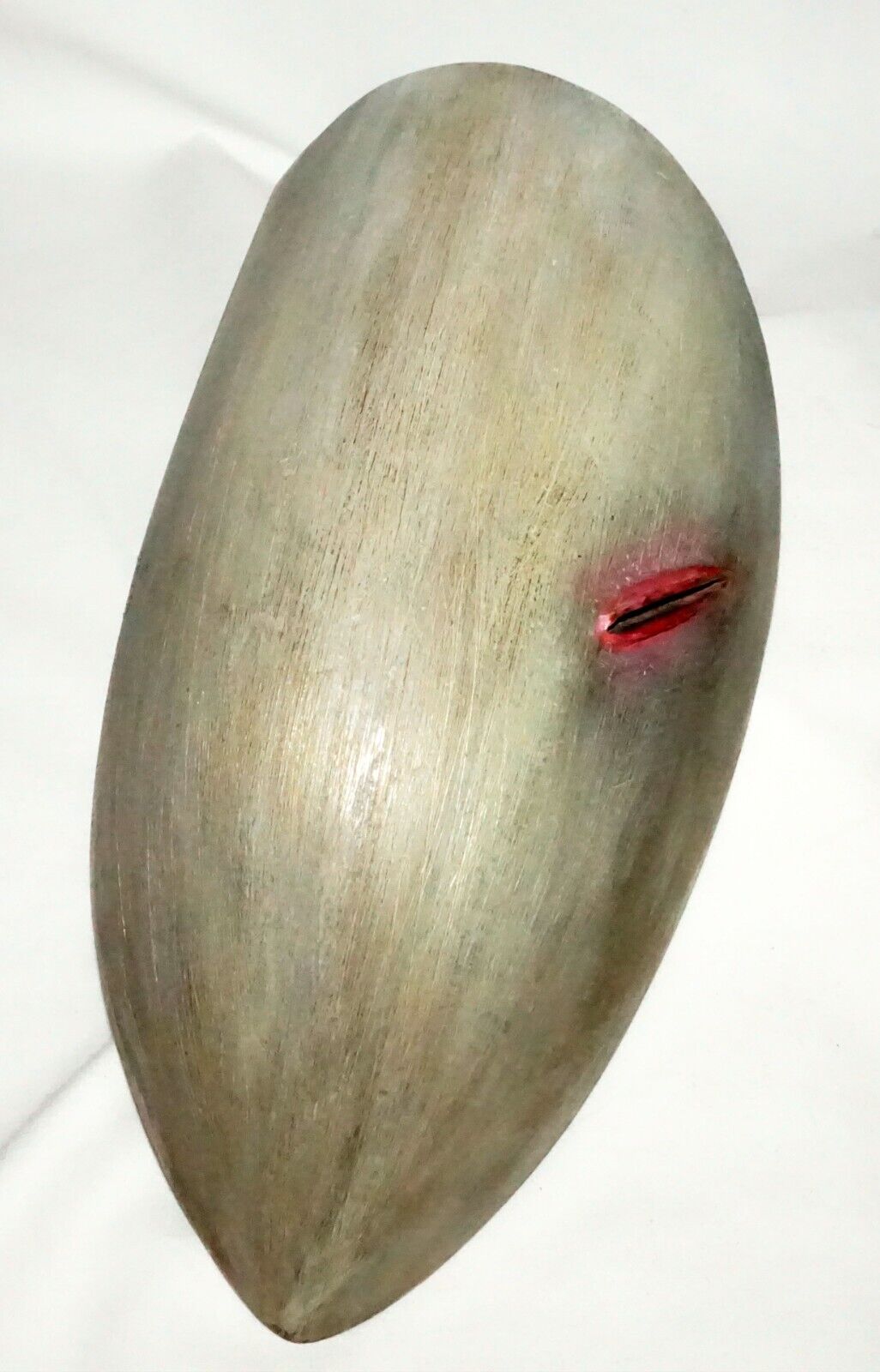 Vintage Modern Heavy Metal Abstract One-Eyed Mask Wall Sculpture unsigned (AHB)