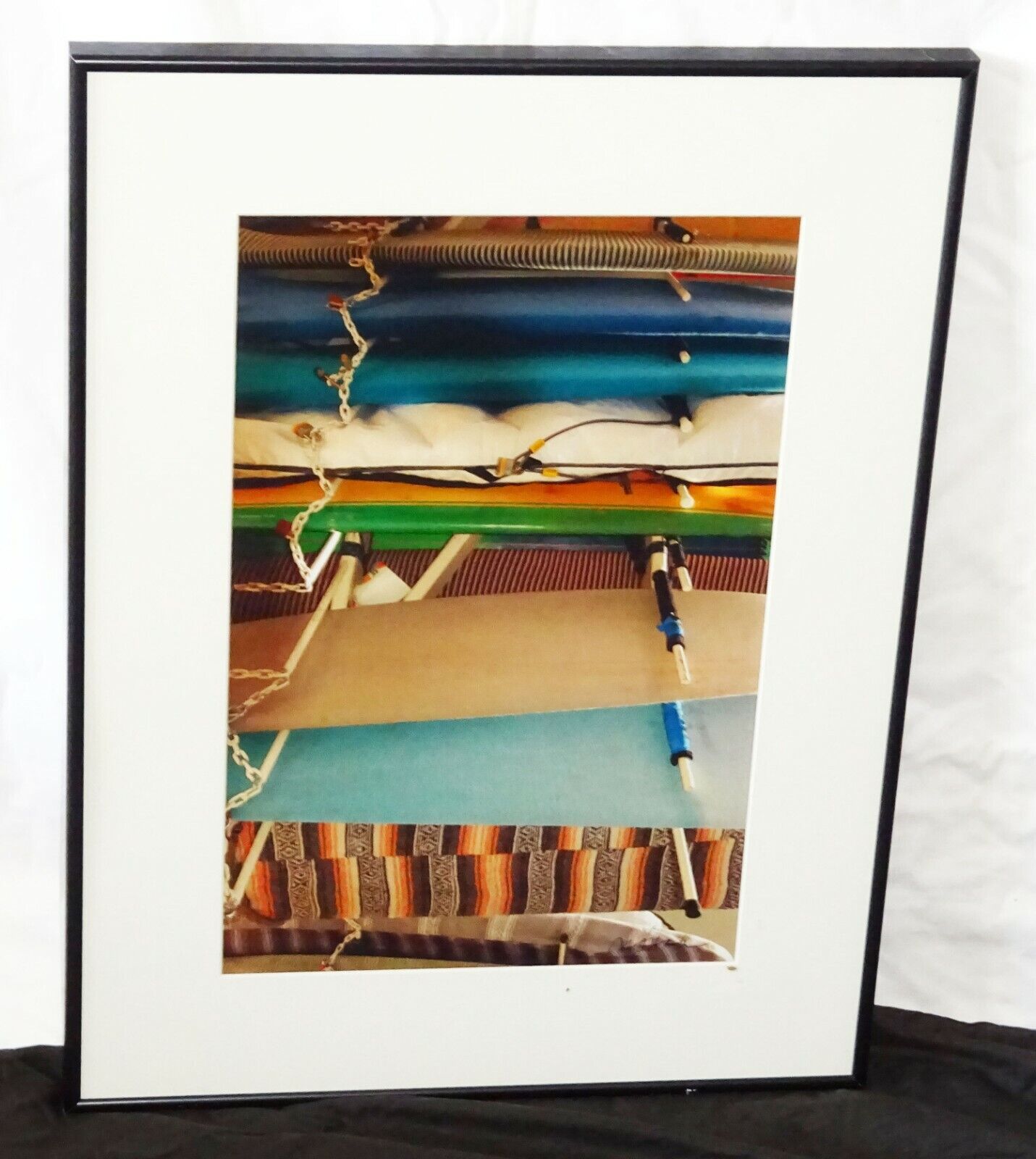 '09 Hawaii Framed Color Photo Print "Surf Board Racks 2" by Michael O'Hara (DaM)