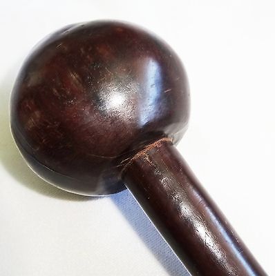 1850's African Zulu Tribe Wooden Large Knobkerri Wooden Club (Dil)